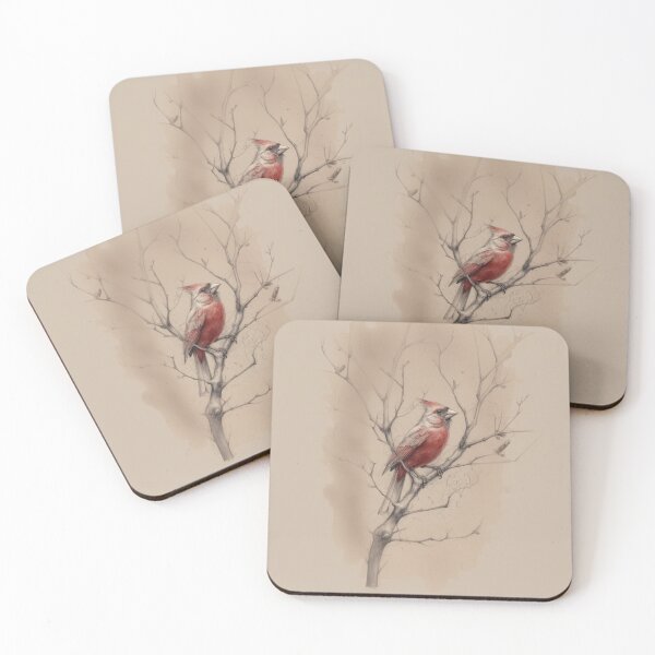 Item preview, A Cardinal among bare winter branches, Birds in Motion designed and sold by CDC40.