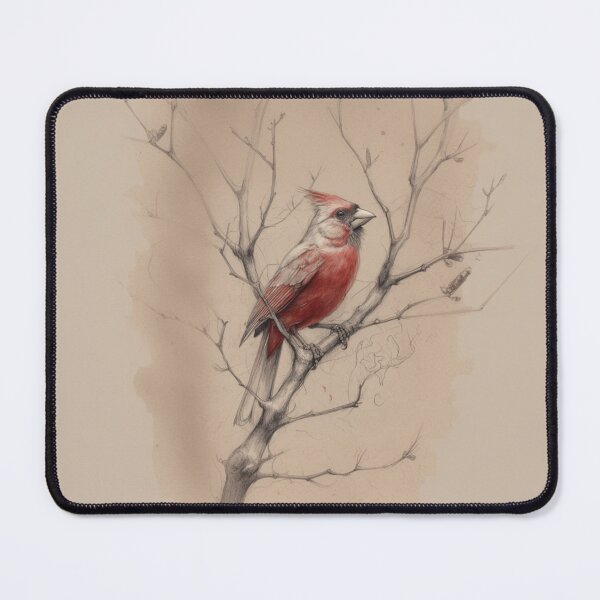 Item preview, A Cardinal among bare winter branches, Birds in Motion designed and sold by CDC40.