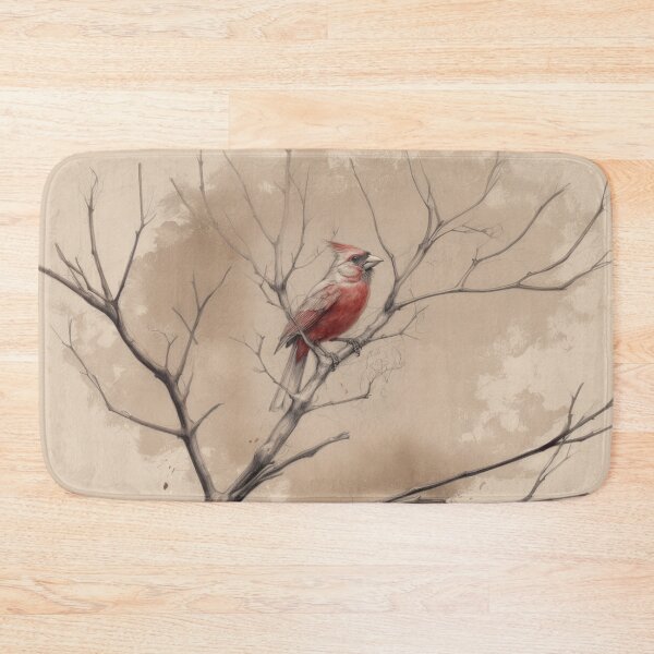 Item preview, A Cardinal among bare winter branches, Birds in Motion designed and sold by CDC40.