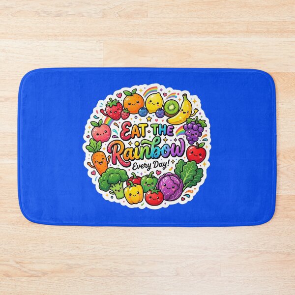 Item preview, Eat the Rainbow Every Day Cute Kawaii Fruits & Vegetables Sticker | Healthy Eating Rainbow | Vegan Nutrition Design designed and sold by Bhaskar Digital Art.
