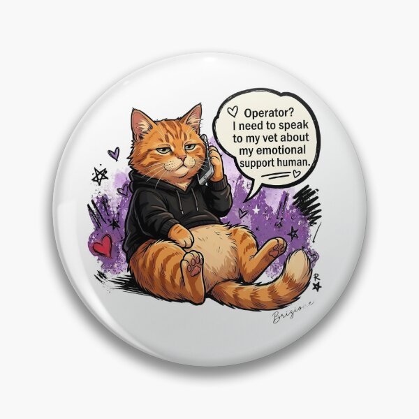 Item preview, Grumpy Cat Emotional Support Human Shirt designed and sold by Brizione88.