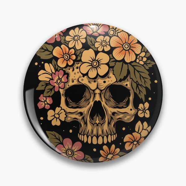 Item preview, Floral Skull Vintage Botanical Skeleton Gothic Flower T-Shirt designed and sold by phsycartwork.