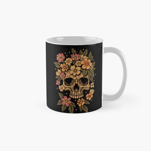 Item preview, Floral Skull Vintage Botanical Skeleton Gothic Flower T-Shirt designed and sold by phsycartwork.