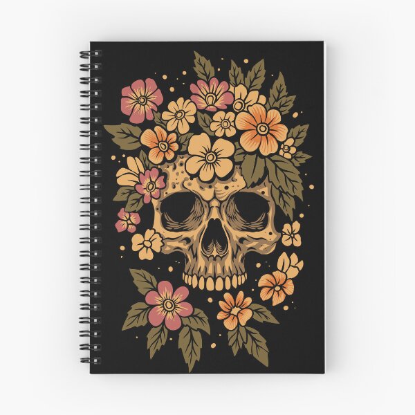 Item preview, Floral Skull Vintage Botanical Skeleton Gothic Flower T-Shirt designed and sold by phsycartwork.