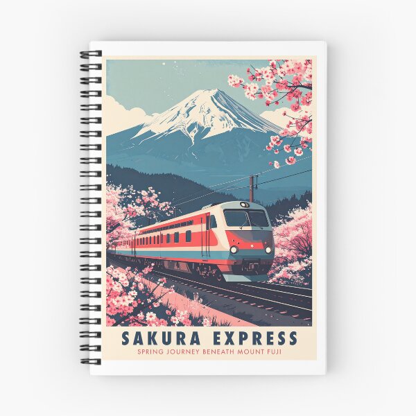 Item preview, Sakura Express - Spring Journey to Fuji designed and sold by dj-illustration.