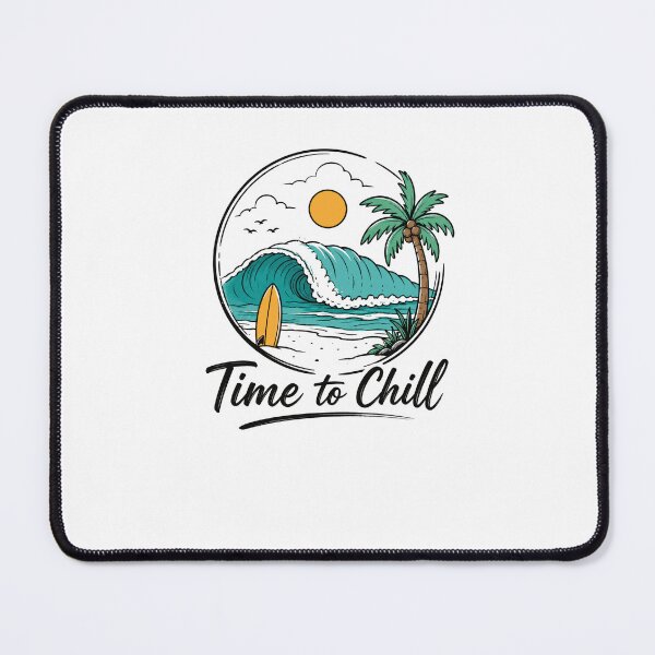 Item preview, Time To Chill Beach Surfing Ocean Vacation Summer designed and sold by JonesFlora2025.