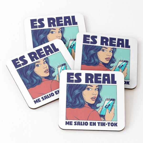 Artikelvorschau, Pop Art TikTok Meme – „Es Real, Me Salió en TikTok“ entworfen und verkauft von WATEKE.