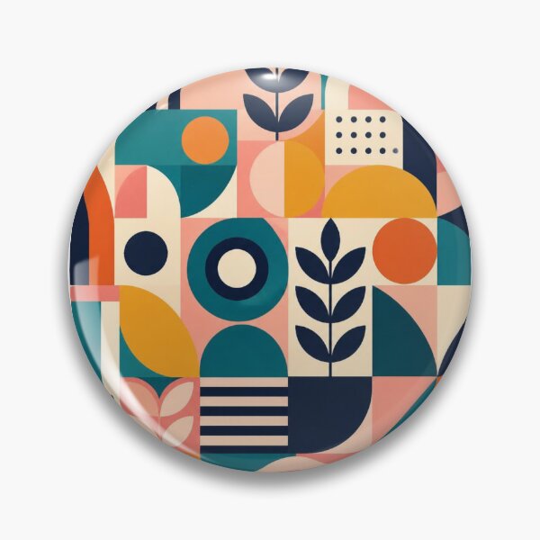 Item preview, Mid Century Modern Botanical Pattern | Retro Geometric Abstract Design designed and sold by My Gluten Free Life UK.