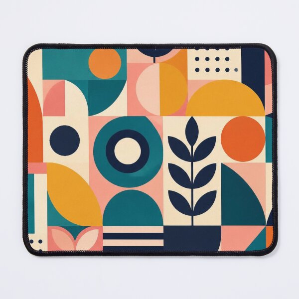 Item preview, Mid Century Modern Botanical Pattern | Retro Geometric Abstract Design designed and sold by My Gluten Free Life UK.