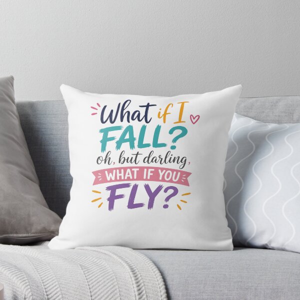 Item preview, What If I Fall Oh But Darling What If You Fly Inspirational Quote Motivational Encouragement designed and sold by JonesFlora2025.