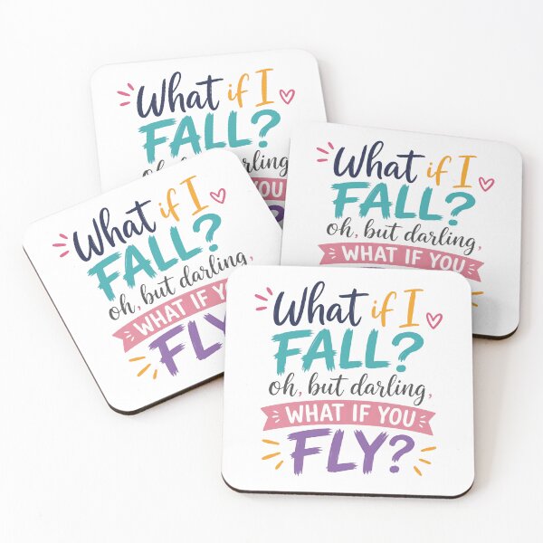 Item preview, What If I Fall Oh But Darling What If You Fly Inspirational Quote Motivational Encouragement designed and sold by JonesFlora2025.