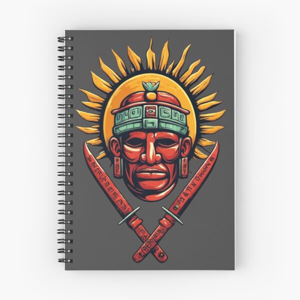 Item preview, Mayan Warrior Mask with Crossed Blades & Sun | Elysium Echoes Icon designed and sold by Shift-Bloom.