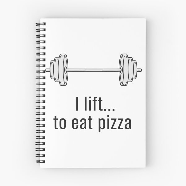 Item preview, Funny I Lift To Eat Pizza Barbell Gym Humor designed and sold by Amir Faysal.
