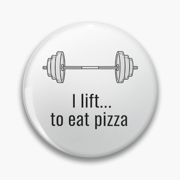 Item preview, Funny I Lift To Eat Pizza Barbell Gym Humor designed and sold by Amir Faysal.