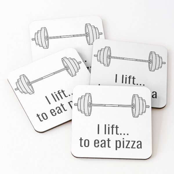 Item preview, Funny I Lift To Eat Pizza Barbell Gym Humor designed and sold by Amir Faysal.