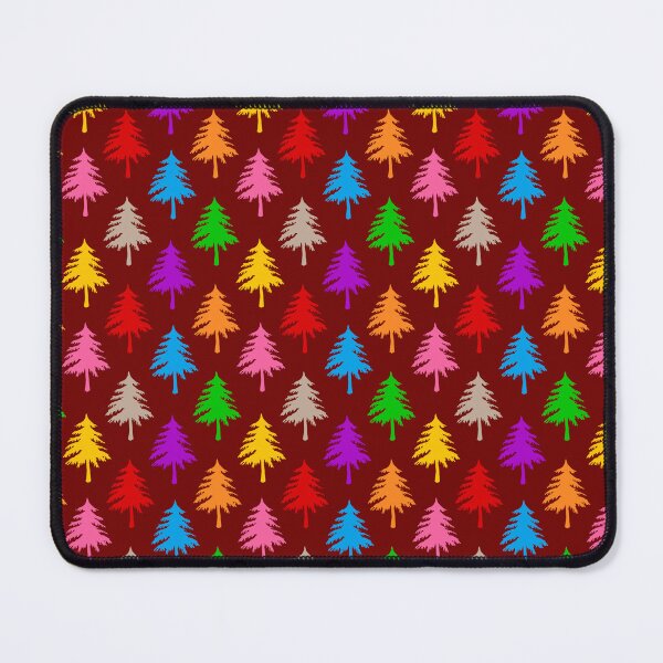 Item preview, Multicolored Pine Cone Trees - Red designed and sold by PatternTitan.