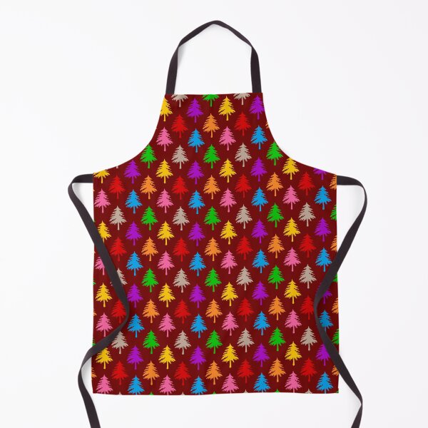 Item preview, Multicolored Pine Cone Trees - Red designed and sold by PatternTitan.