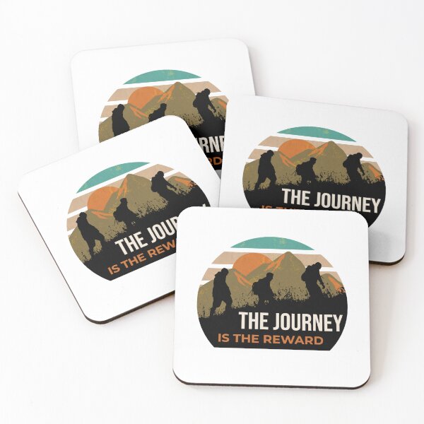 Item preview, The Journey Is The Reward. Hiking Merch.  designed and sold by FigTreeFactory.