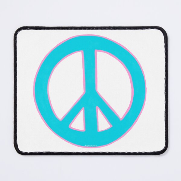 Item preview, Peace Symbol Disarmament Peace Sign Blue and Pink designed and sold by CovetedCove.