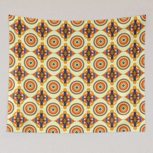 Item preview, Orange and navy pattern designed and sold by SonArserker.