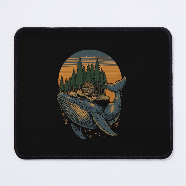 Item preview, Dreamy Whale Moon Vintage Ocean Nature Celestial Art T-Shirt designed and sold by phsycartwork.