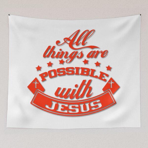 Item preview, All Things Are Possible With Jesus designed and sold by Awarrie.