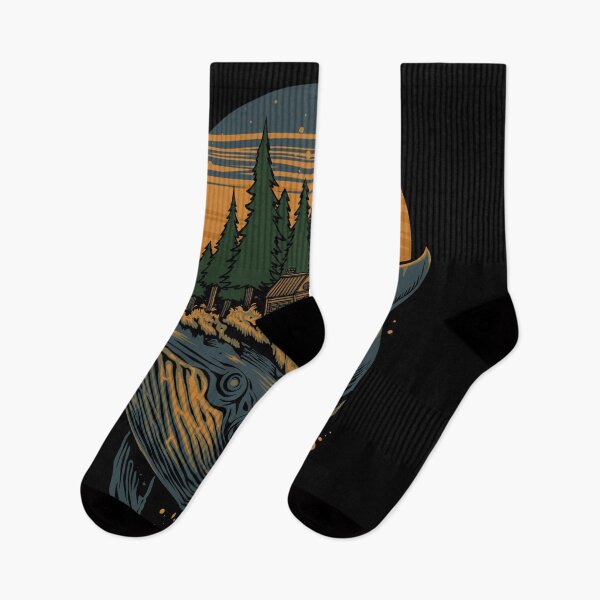 Item preview, Dreamy Whale Moon Vintage Ocean Nature Celestial Art T-Shirt designed and sold by phsycartwork.