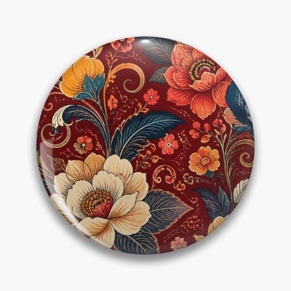 Item preview, Vintage Floral Pattern | Elegant Botanical Wallpaper in Burgundy designed and sold by My Gluten Free Life UK.