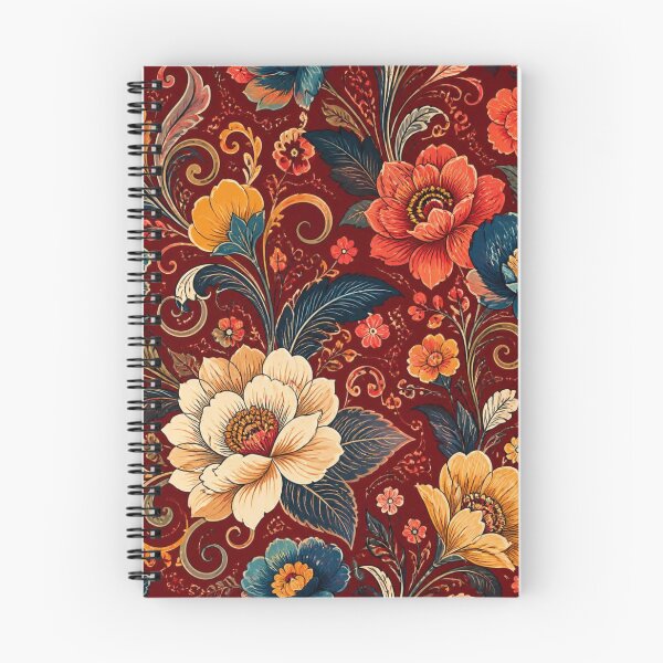Item preview, Vintage Floral Pattern | Elegant Botanical Wallpaper in Burgundy designed and sold by My Gluten Free Life UK.
