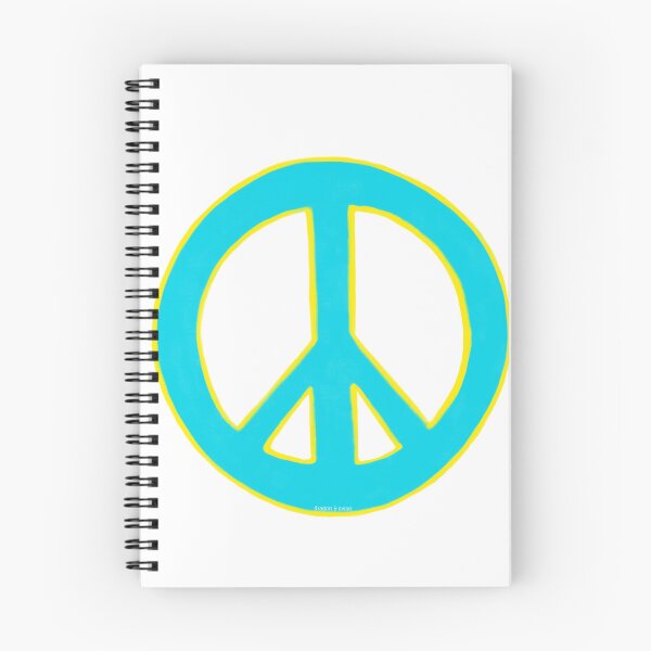 Item preview, Peace Symbol Disarmament Peace Sign Blue and Yellow designed and sold by CovetedCove.