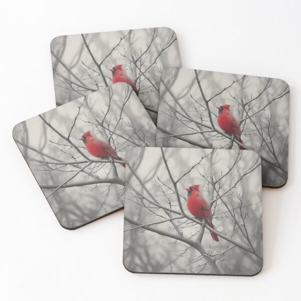 Item preview, A Cardinal among bare winter branches, Birds in Motion designed and sold by CDC40.