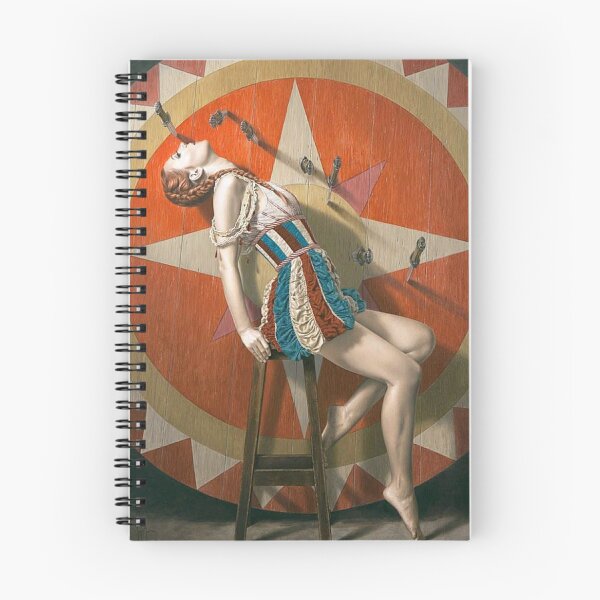 Item preview, The Knife Thrower - Vintage Circus Style Knife Thrower Target Girl Wall Art for Circus Lovers designed and sold by RickE.