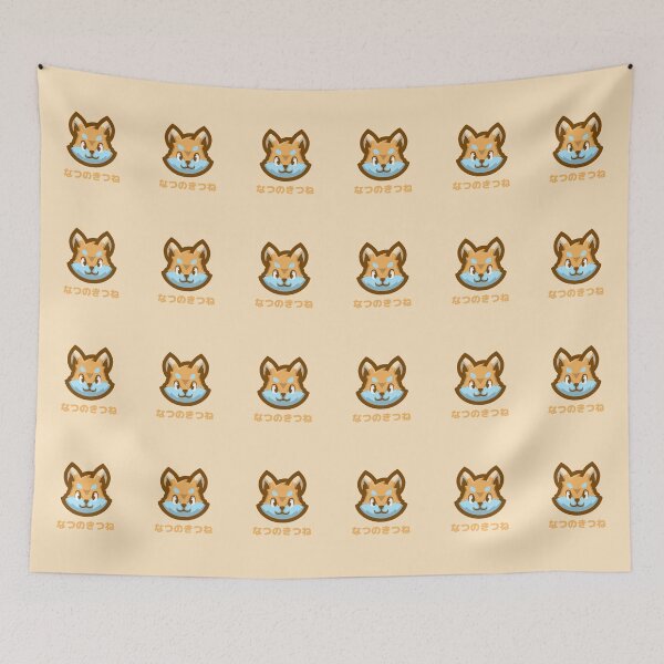 Item preview, Summer Fox Japanese Orange and Blue designed and sold by DJCartoonDesigns.