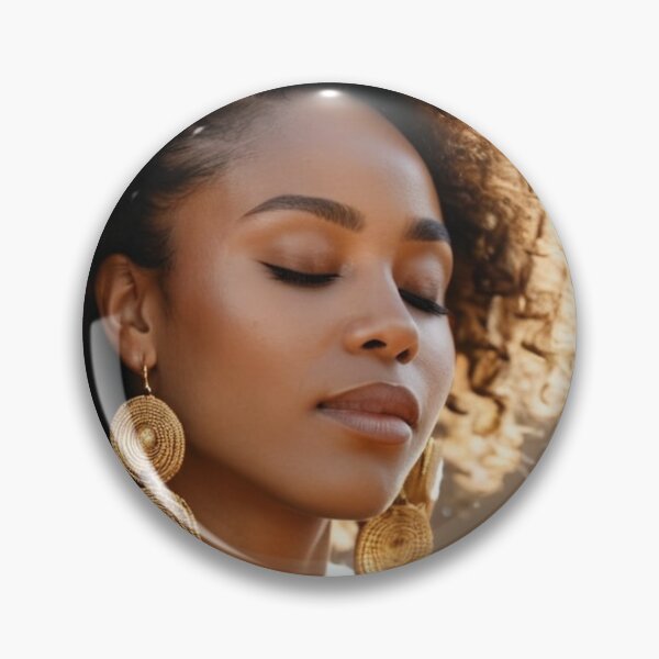 Item preview, Portrait - Woman with Afro Hair, Afro-Bohemian Aesthetic designed and sold by Beat-It.