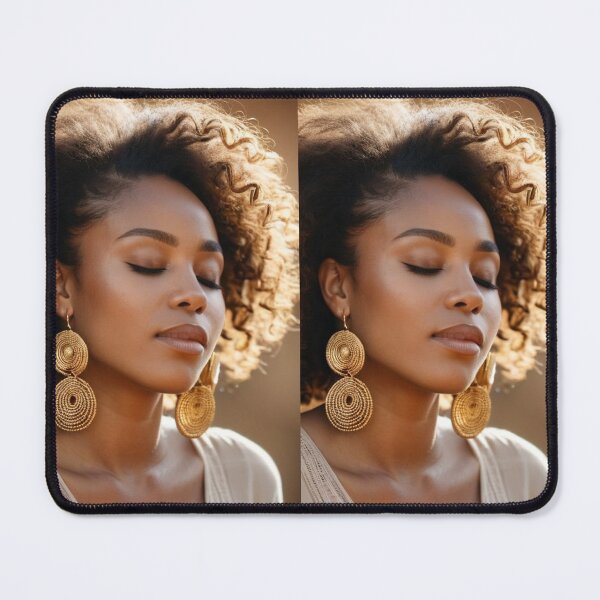 Item preview, Portrait - Woman with Afro Hair, Afro-Bohemian Aesthetic designed and sold by Beat-It.