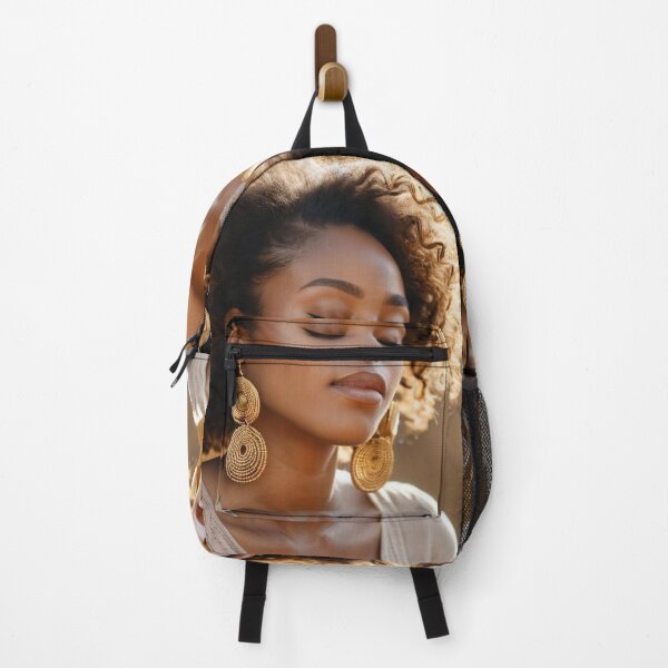 Item preview, Portrait - Woman with Afro Hair, Afro-Bohemian Aesthetic designed and sold by Beat-It.