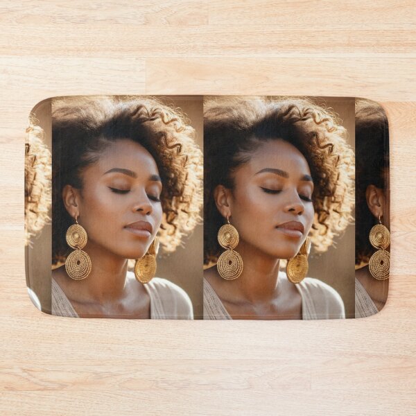 Item preview, Portrait - Woman with Afro Hair, Afro-Bohemian Aesthetic designed and sold by Beat-It.