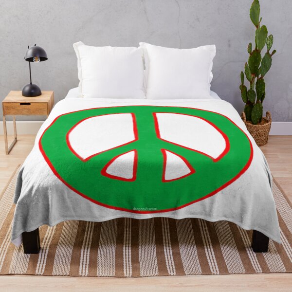 Item preview, Peace Symbol Disarmament Peace Sign Green and Red designed and sold by CovetedCove.