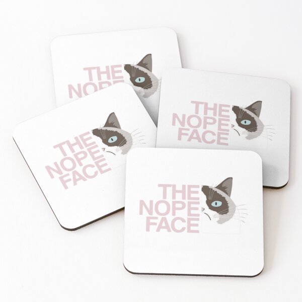 Item preview, The Nope Face – Grumpy Cat Parody Design designed and sold by WATEKE.