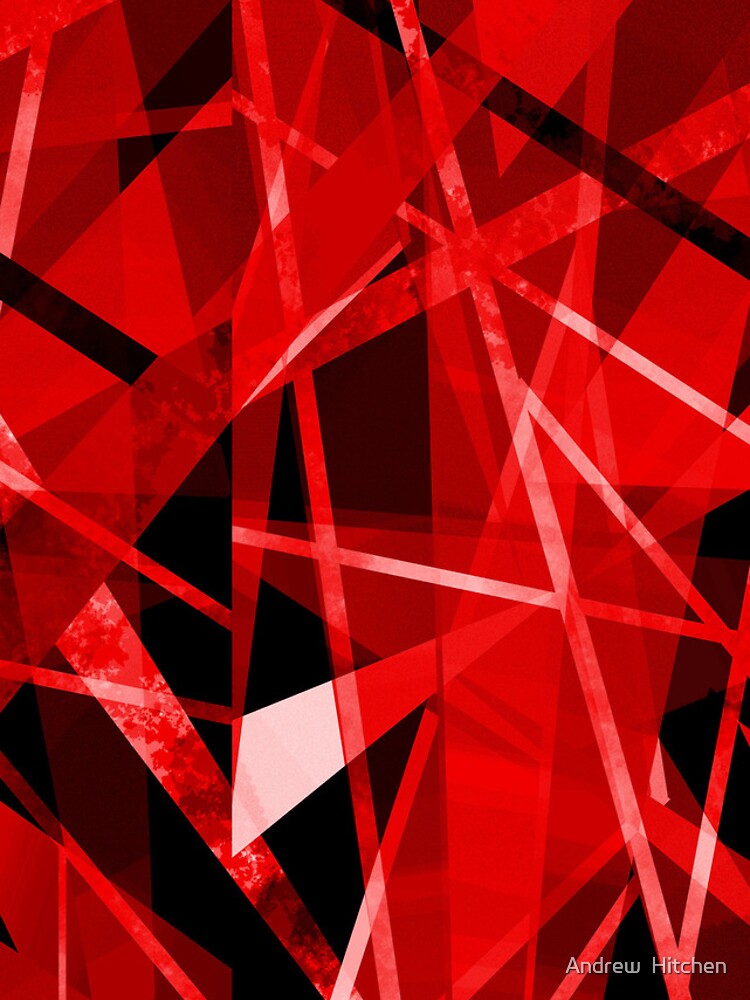Thumbnail 4 of 4, iPhone Case, Intersection Red Abstract designed and sold by Hitchen.
