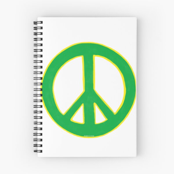 Item preview, Peace Symbol Disarmament Peace Sign Green and Yellow designed and sold by CovetedCove.