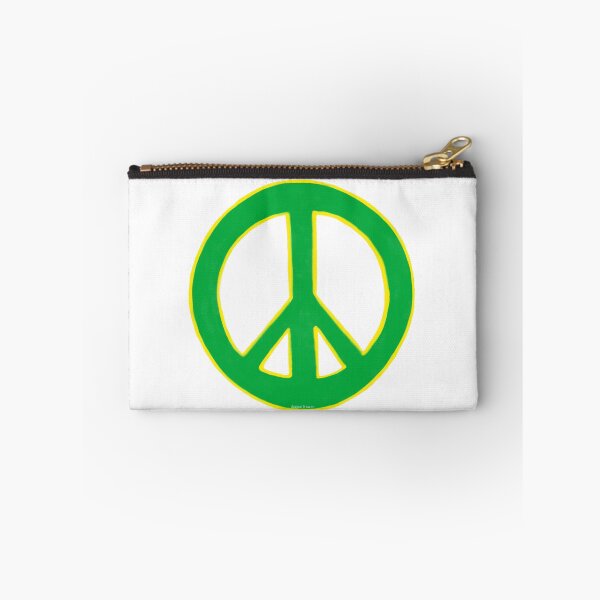 Item preview, Peace Symbol Disarmament Peace Sign Green and Yellow designed and sold by CovetedCove.