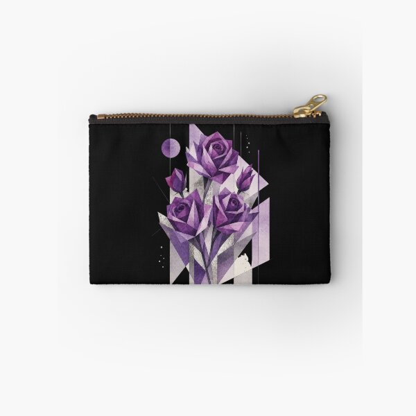 Item preview, Geometric Abstract Roses in purple tones. A delicate bouquet. designed and sold by NewtBoo.