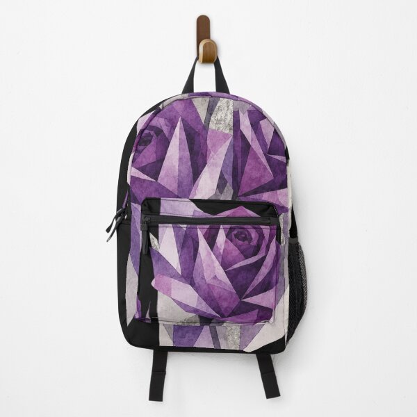 Item preview, Geometric Abstract Roses in purple tones. A delicate bouquet. designed and sold by NewtBoo.