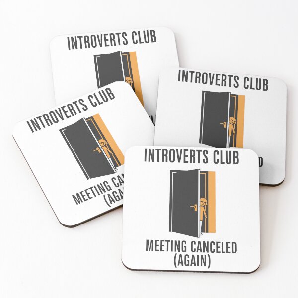Item preview, Funny Introverts Club Meeting Canceled Social Anxiety Humor designed and sold by Amir Faysal.