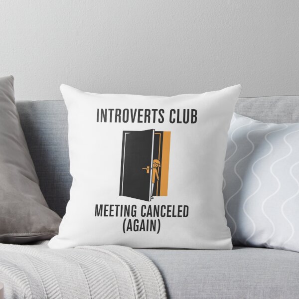 Item preview, Funny Introverts Club Meeting Canceled Social Anxiety Humor designed and sold by Amir Faysal.