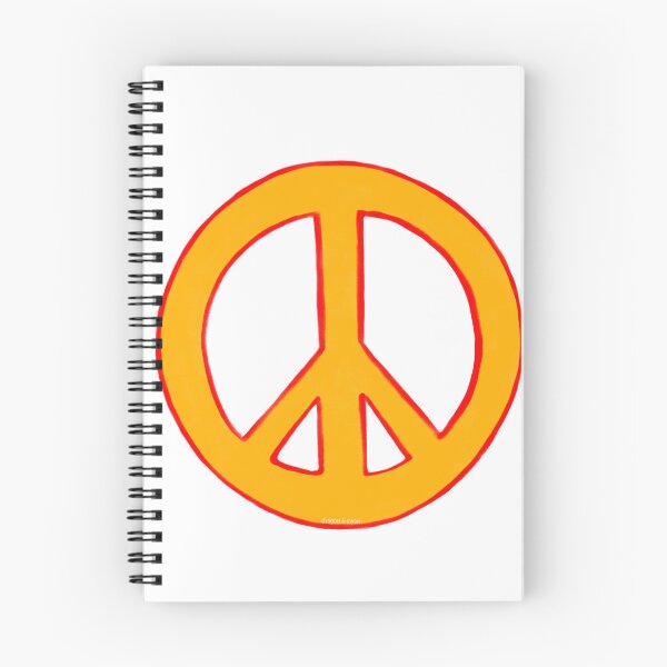 Item preview, Peace Symbol Disarmament Peace Sign Orange and Red designed and sold by CovetedCove.