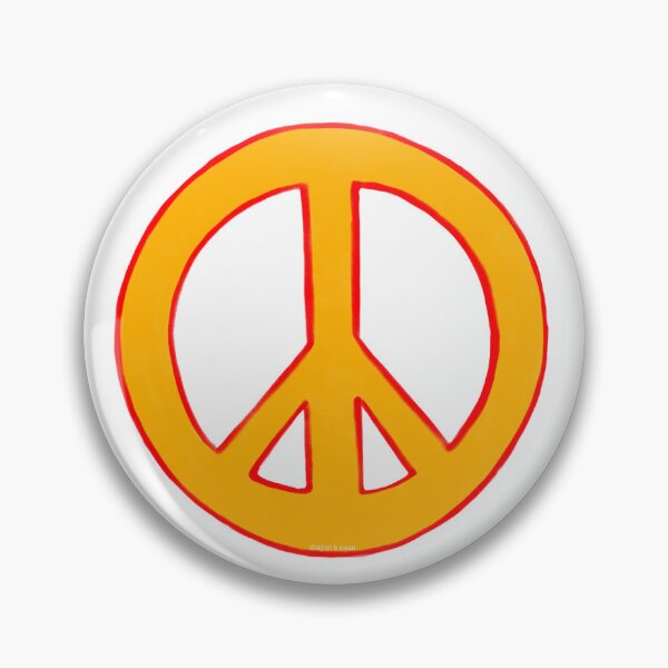 Item preview, Peace Symbol Disarmament Peace Sign Orange and Red designed and sold by CovetedCove.