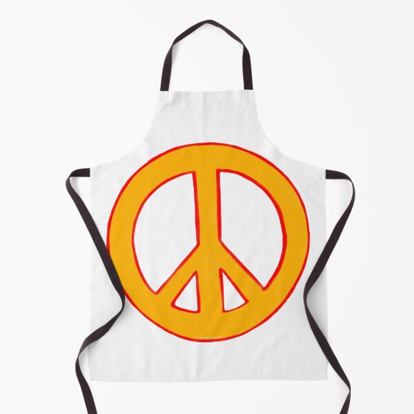 Item preview, Peace Symbol Disarmament Peace Sign Orange and Red designed and sold by CovetedCove.