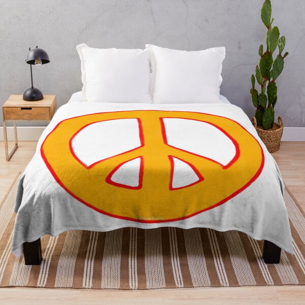 Item preview, Peace Symbol Disarmament Peace Sign Orange and Red designed and sold by CovetedCove.